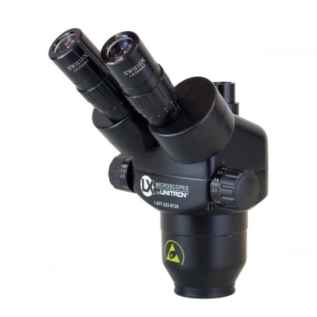 ESD-Safe TRU Trinocular Stereo-Zoom Body, 1X lens, 10X eyepieces