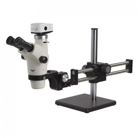 Z650HR Trinocular High Resolution Zoom Stereo Microscope On Ball Bearing Boom Stand