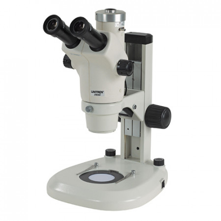 Z650HR Gemological Trinocular High Resolution Zoom Stereo Microscope  On LED Incident & Transmitted Focusing Stand 