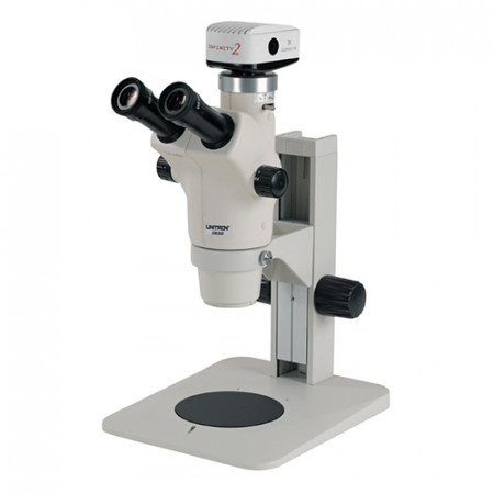 Z650HR Trinocular High Resolution Zoom Stereo Microscope on Plain Focusing Stand 