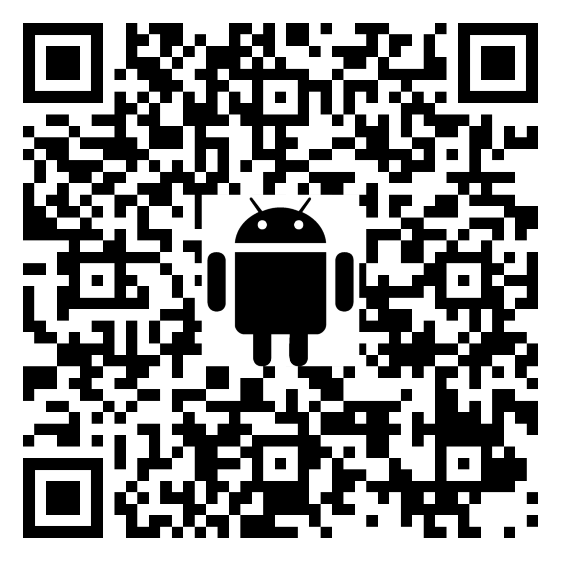 QR code for AccuView mobile app on Google Play